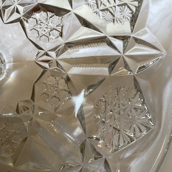 Vintage cut clear glass dome lid part - Picture 8 of 8